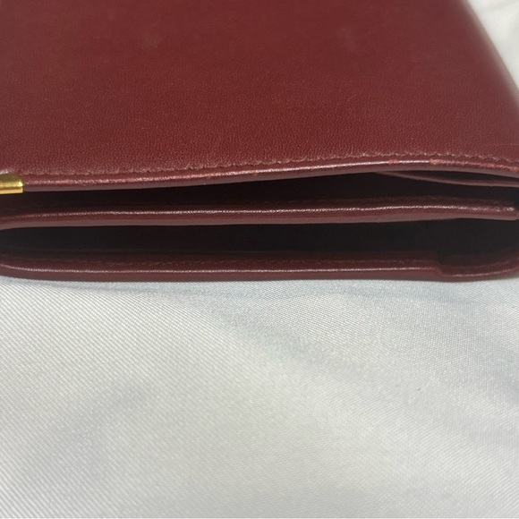 Vintage Must de Cartier Bordeaux Leather Long Wallet - Picture 11 of 13